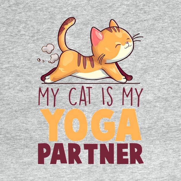 My Cat Is My Yoga Partner by Nessanya
